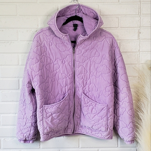 wild fable Jackets & Blazers - 🚨CL: Wild Fable Quilted Hooded Jacket Lavendar size Small